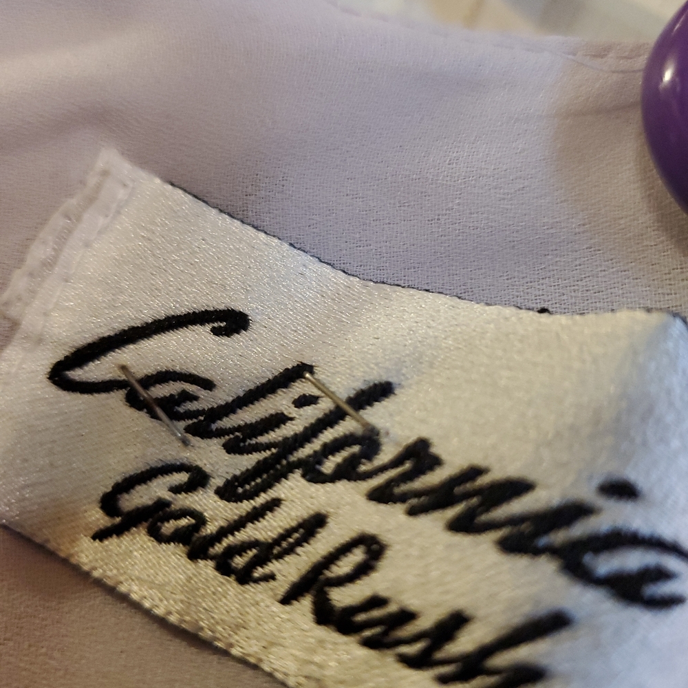 CALIFORNIA GOLD RUSH DRESS. MEDIUM. ROUNDNECK. MULTICOLOR. - Picture 5 of 8